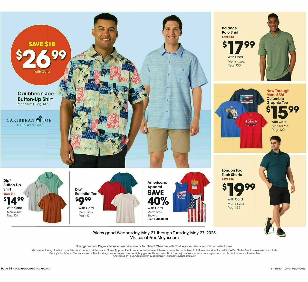 Fred Meyer Home & Apparel Weekly Ad from May 21
