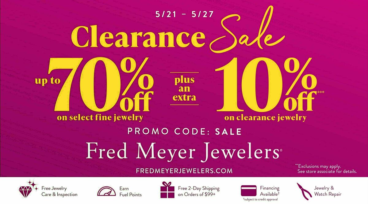 Fred Meyer Home & Apparel Weekly Ad from May 21
