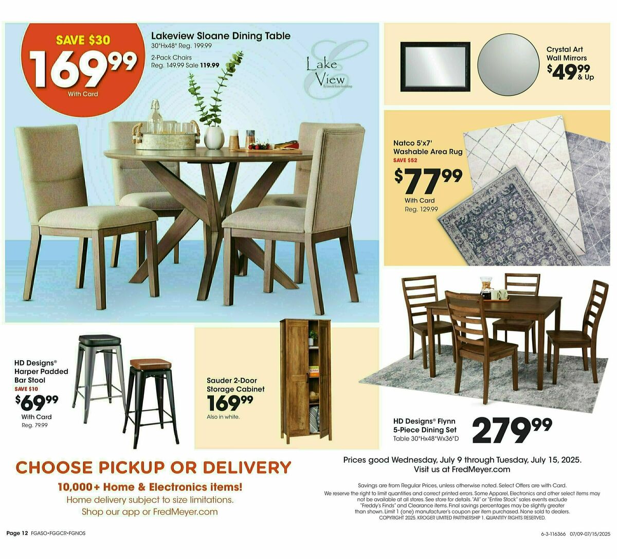 Fred Meyer Home & Apparel Weekly Ad from July 9