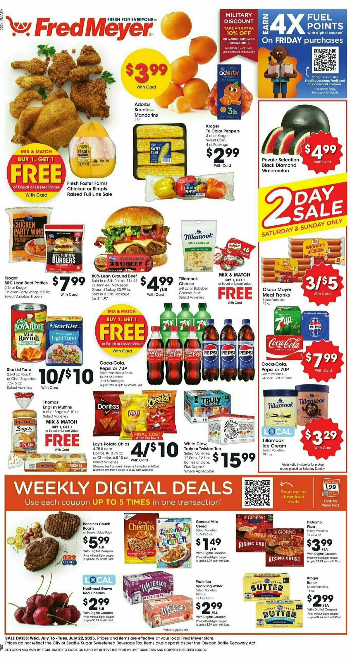 Fred Meyer Weekly Ad from July 16