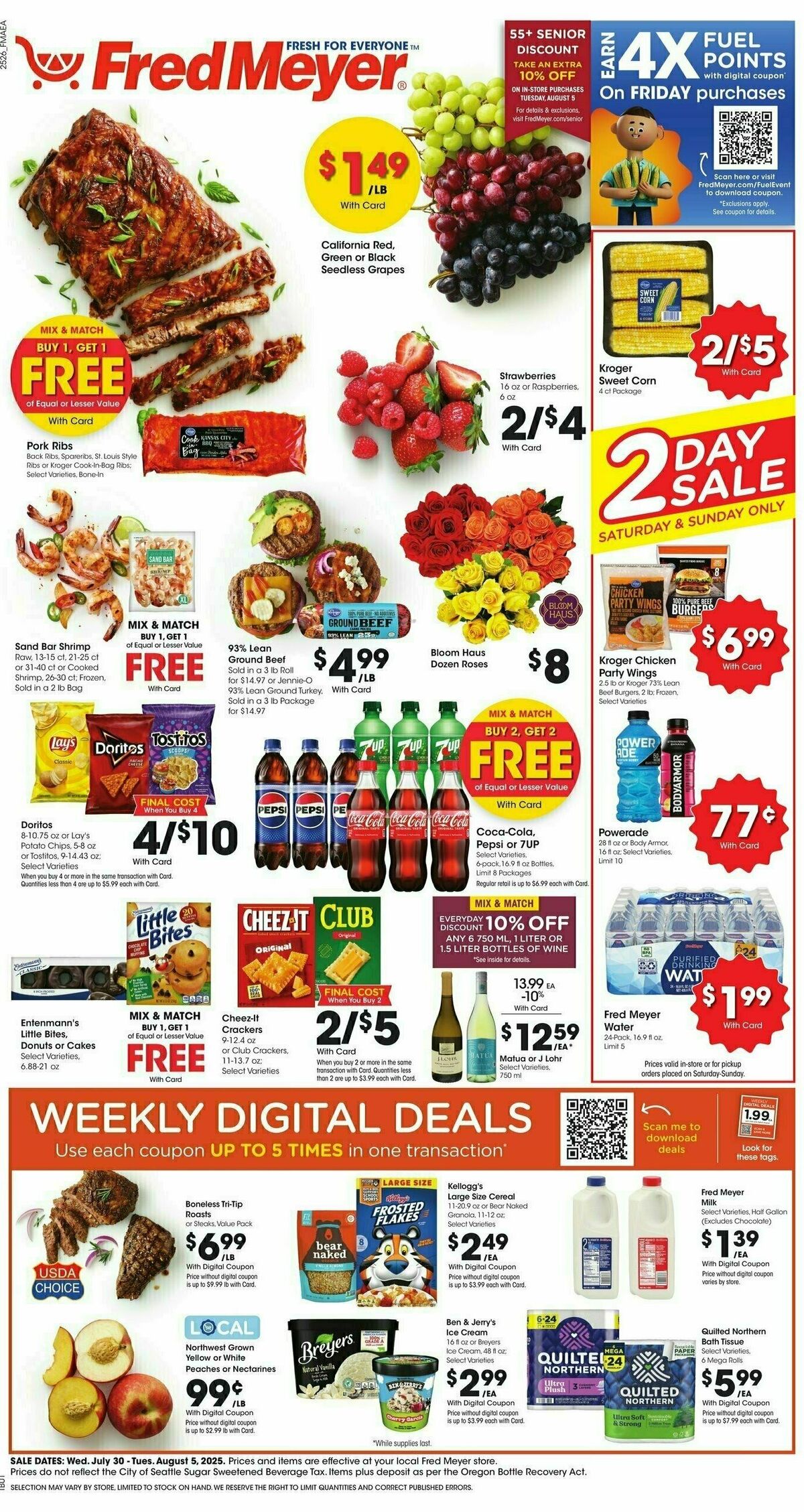 Fred Meyer Weekly Ad from July 30