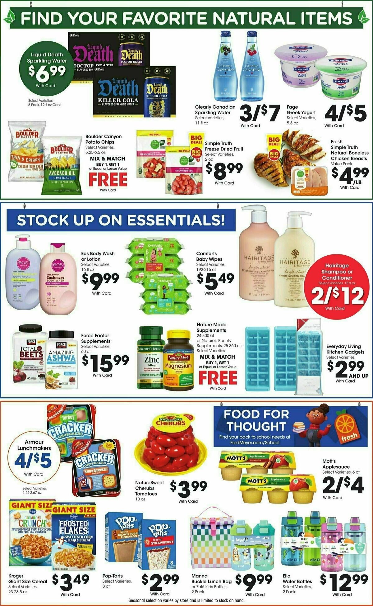 Fred Meyer Weekly Ad from July 30