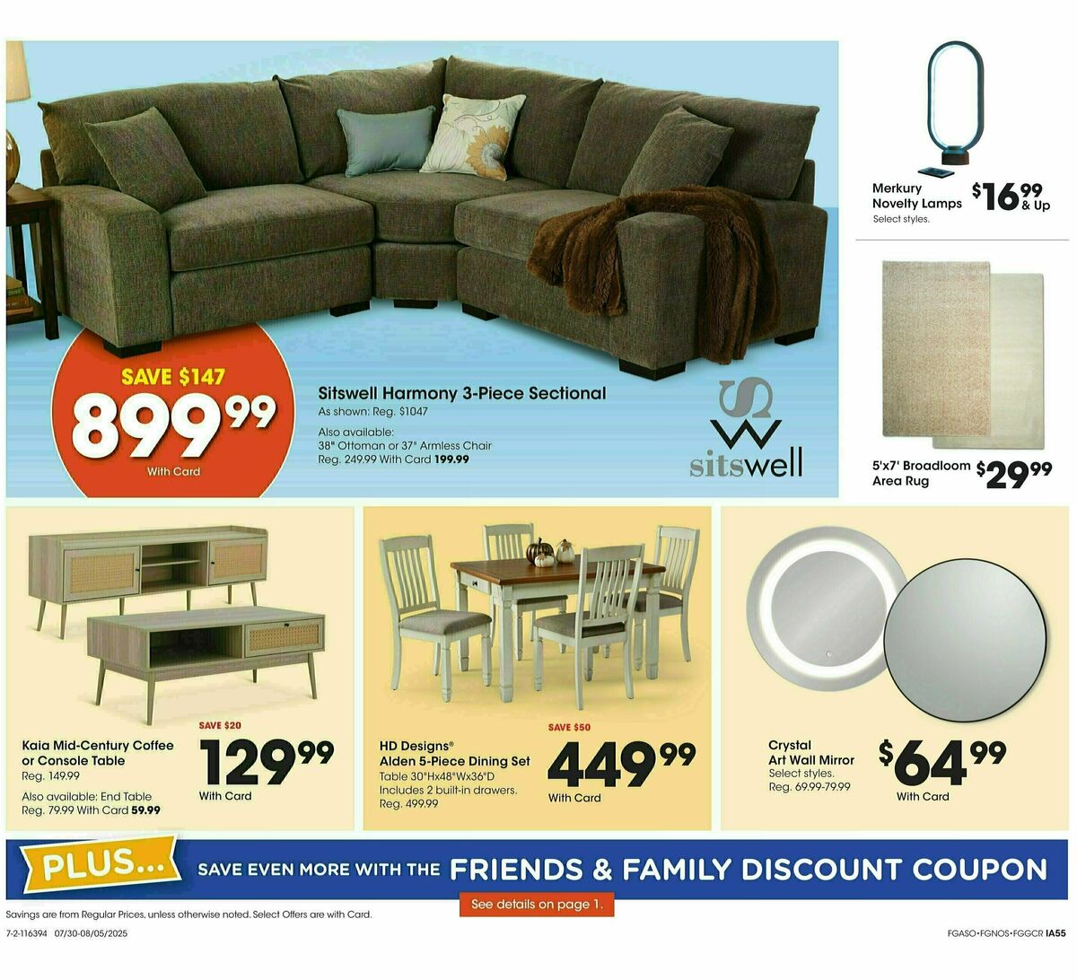 Fred Meyer Home & Apparel Weekly Ad from July 30