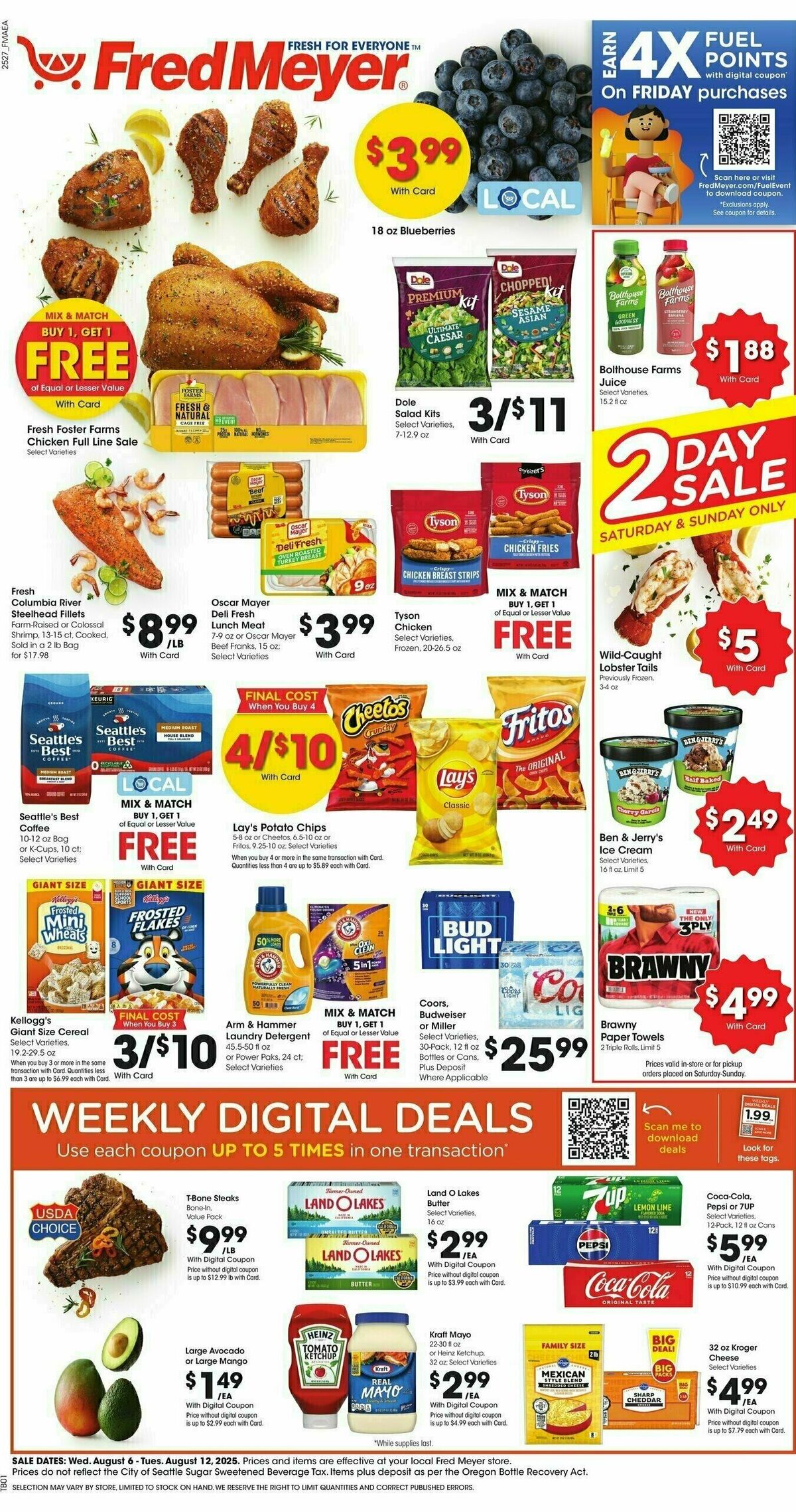 Fred Meyer Weekly Ad from August 6