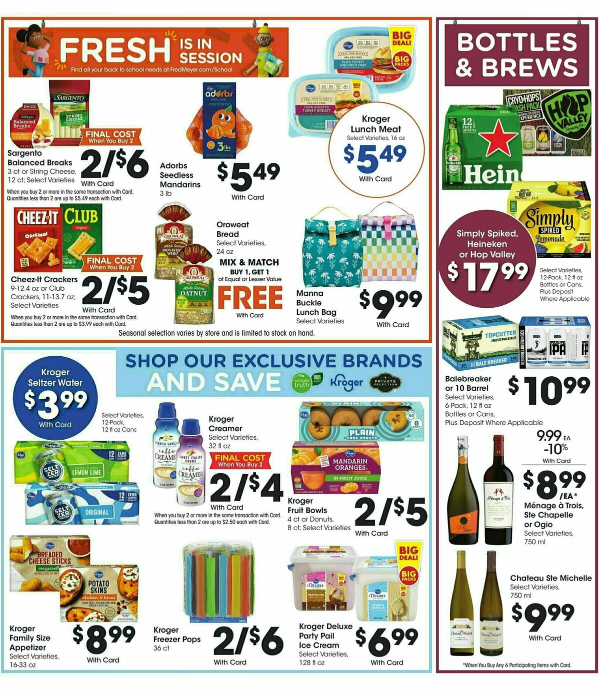 Fred Meyer Weekly Ad from August 6