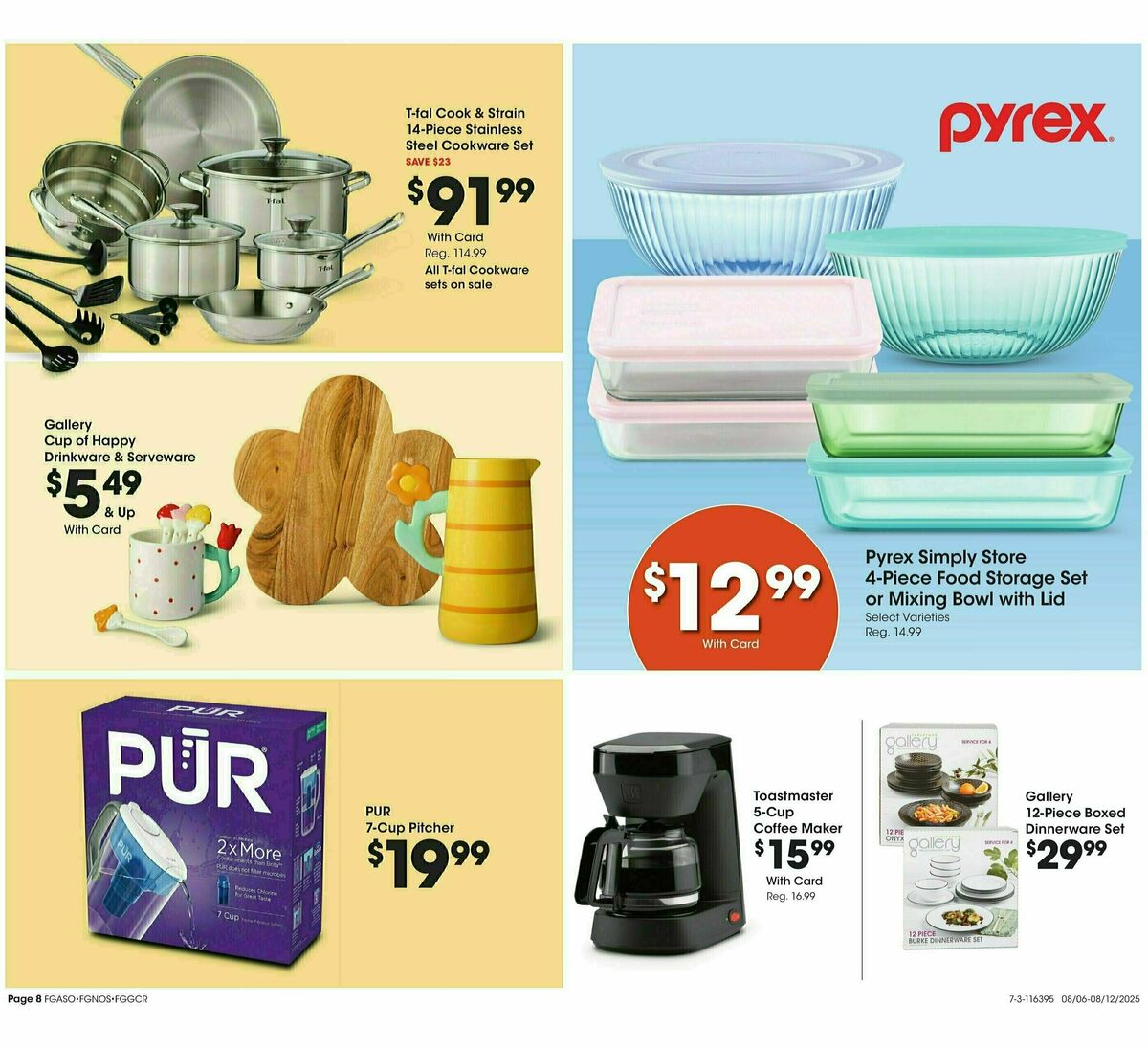 Fred Meyer Home & Apparel Weekly Ad from August 6