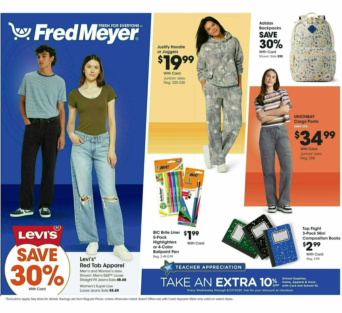 Fred Meyer Home & Apparel Weekly Ad from August 13