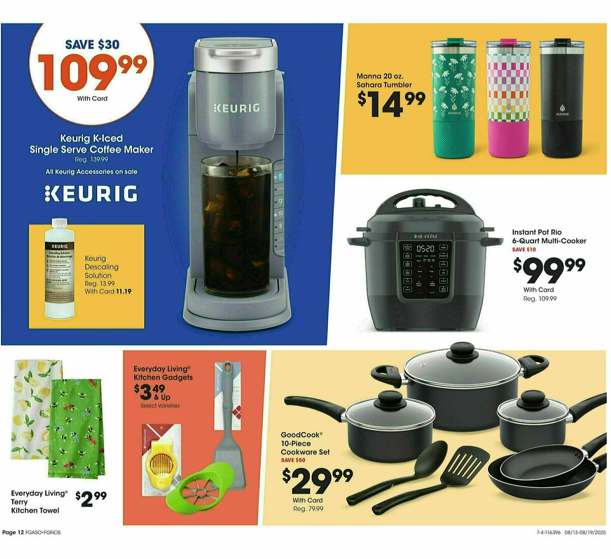 Fred Meyer Home & Apparel Weekly Ad from August 13