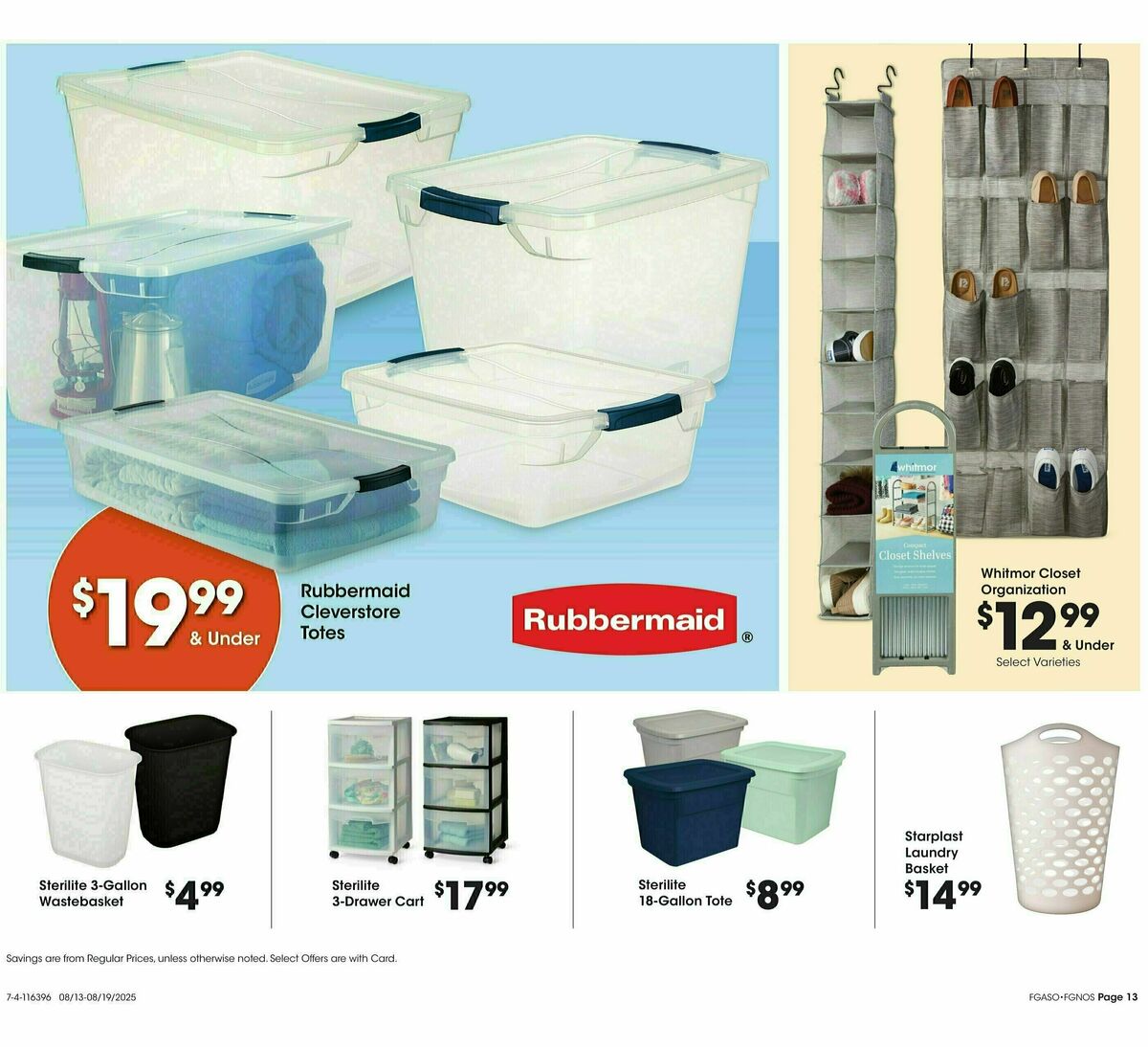 Fred Meyer Home & Apparel Weekly Ad from August 13