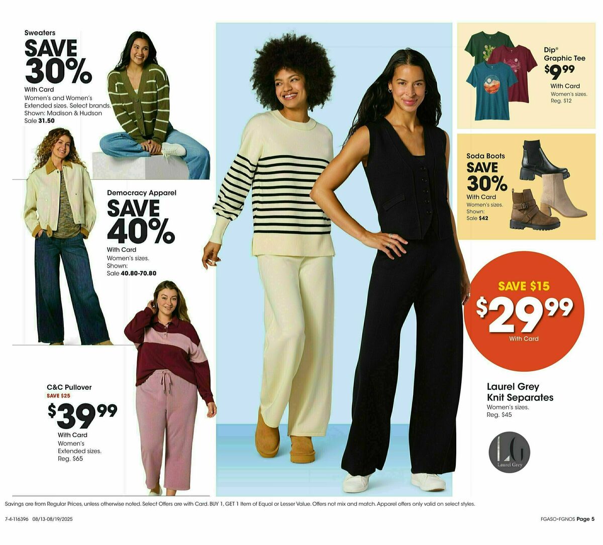 Fred Meyer Home & Apparel Weekly Ad from August 13