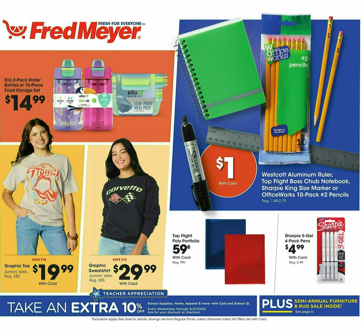 Fred Meyer Home & Apparel Weekly Ad from August 20