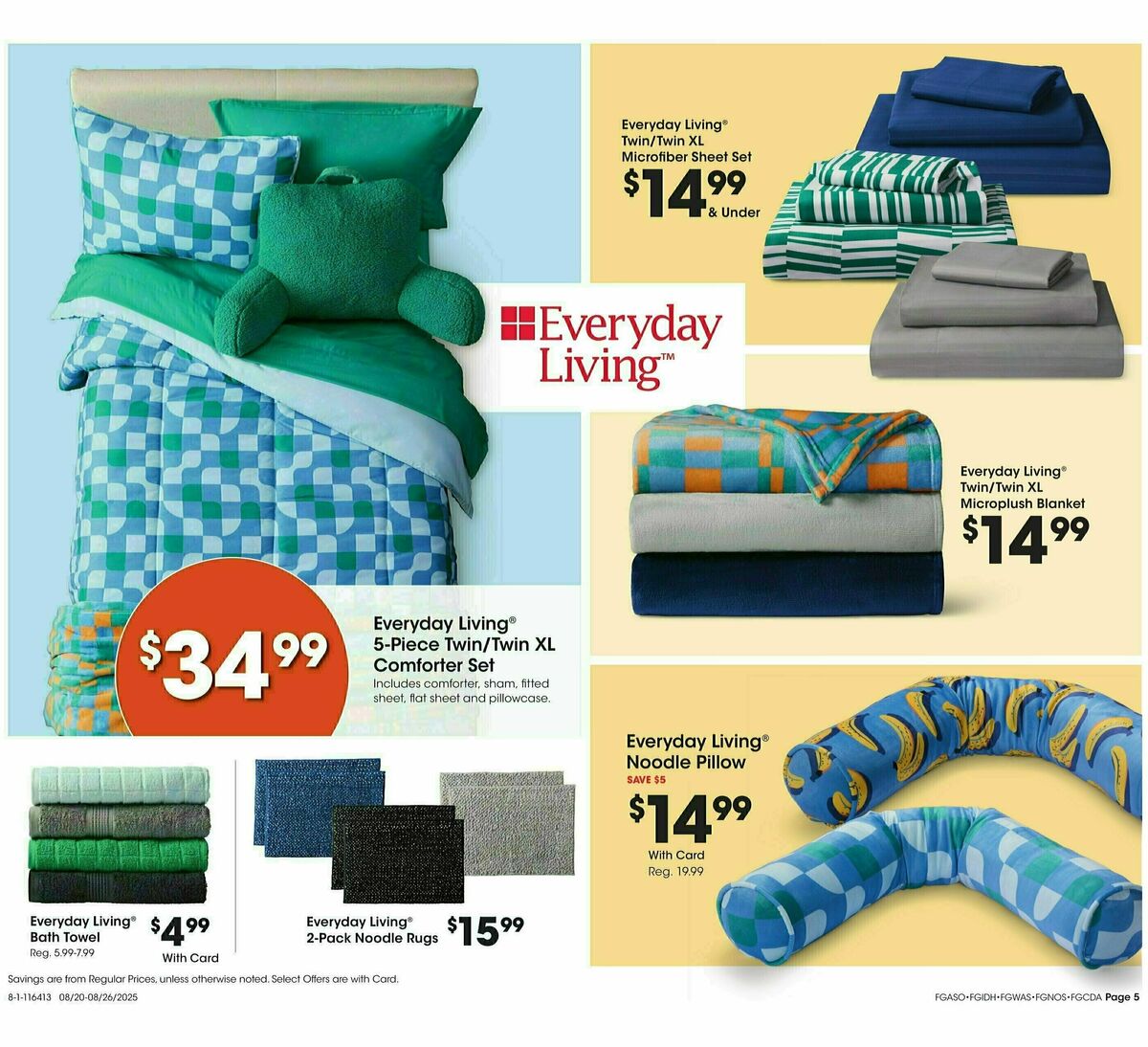Fred Meyer Home & Apparel Weekly Ad from August 20