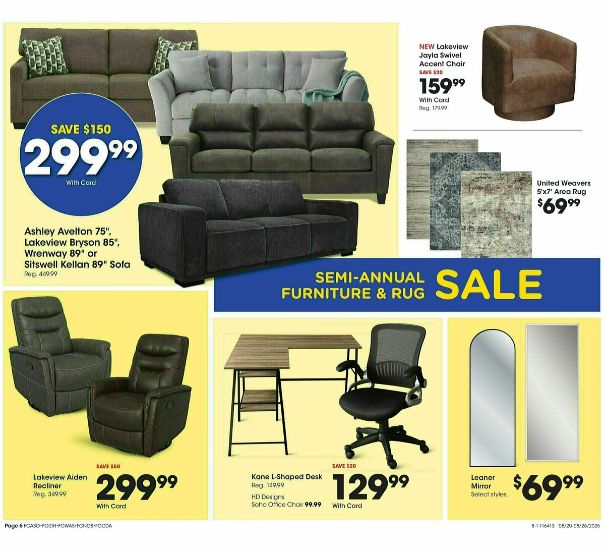 Fred Meyer Home & Apparel Weekly Ad from August 20