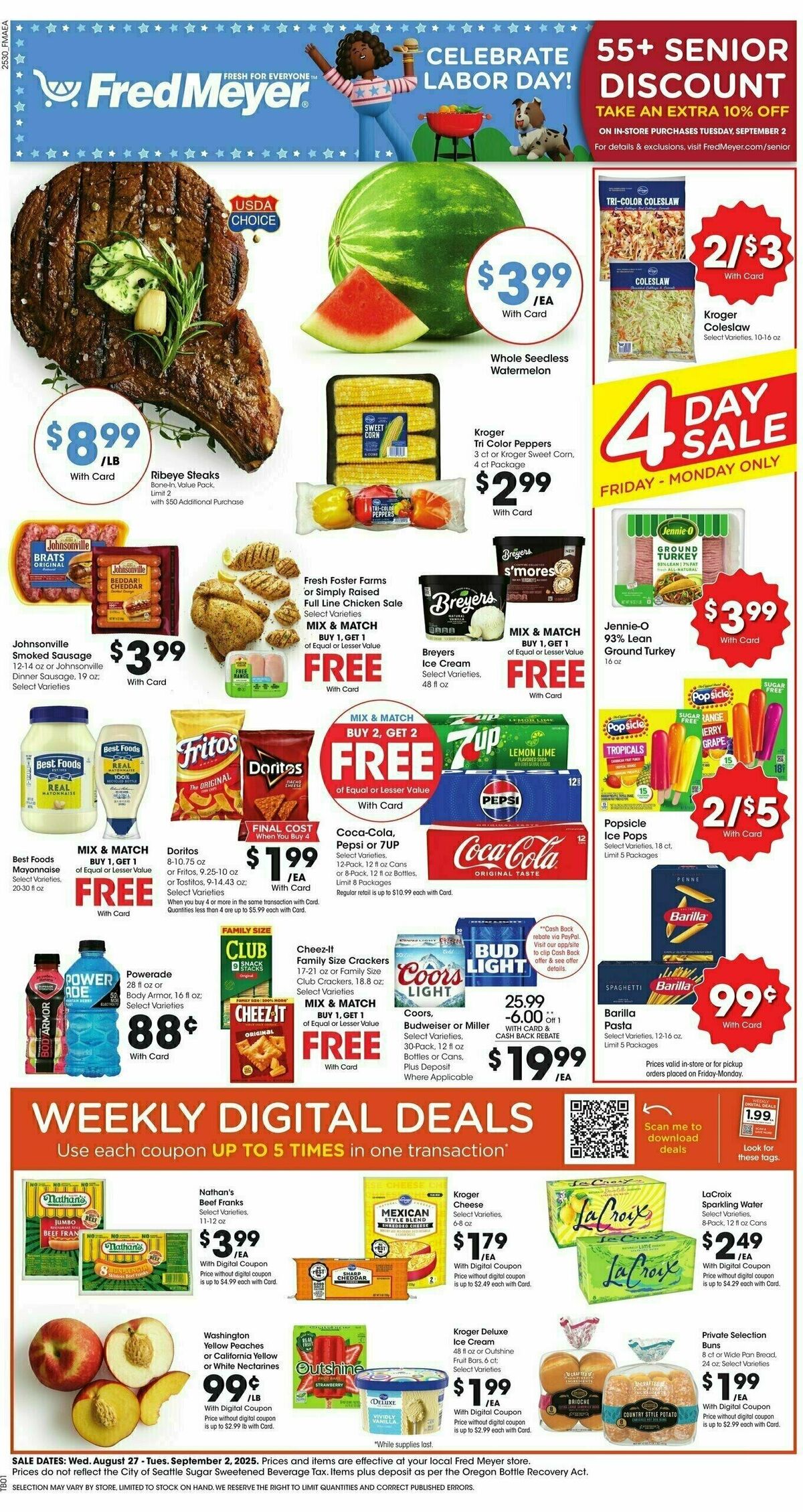 Fred Meyer Weekly Ad from August 27