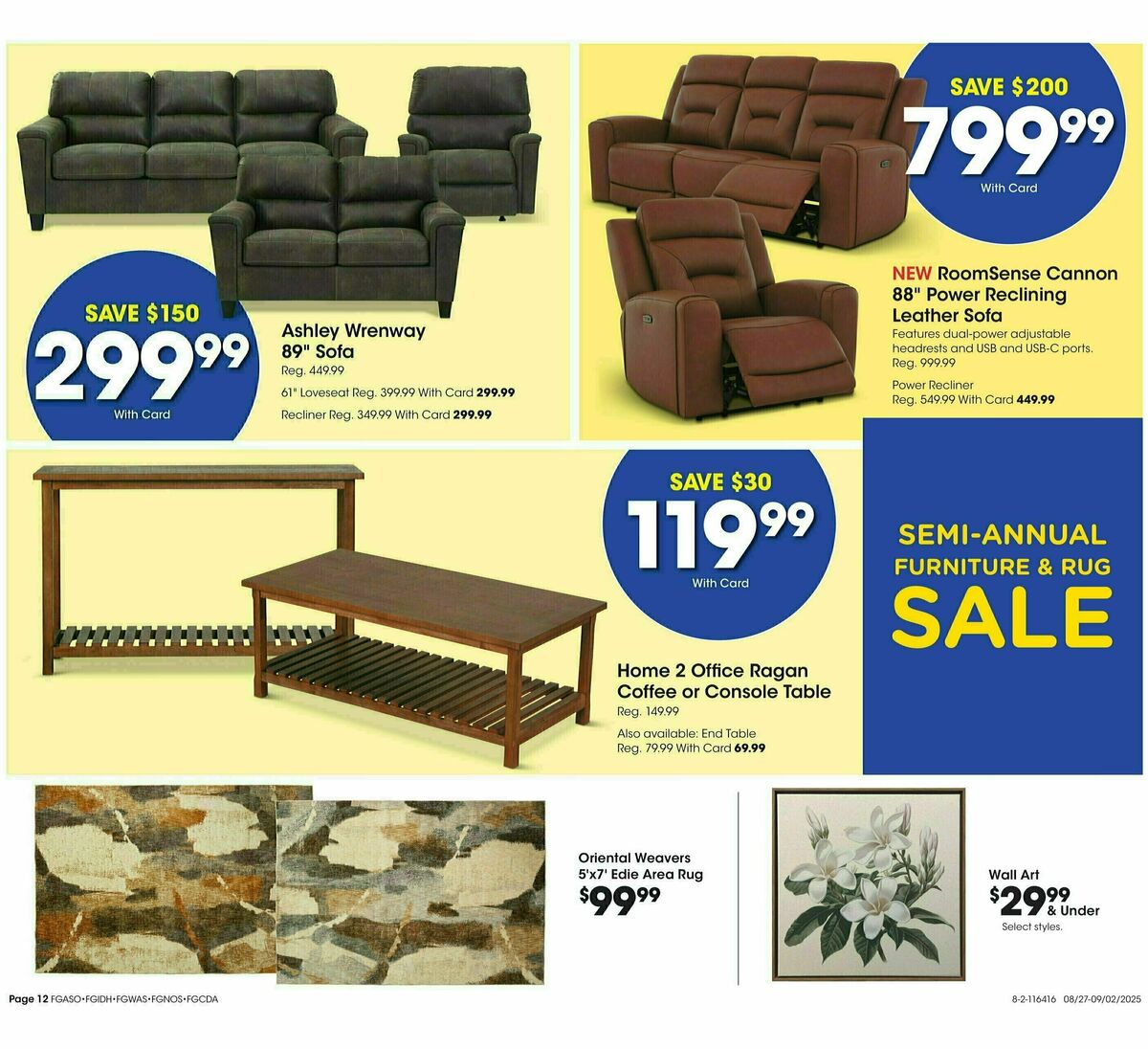 Fred Meyer Home & Apparel Weekly Ad from August 27