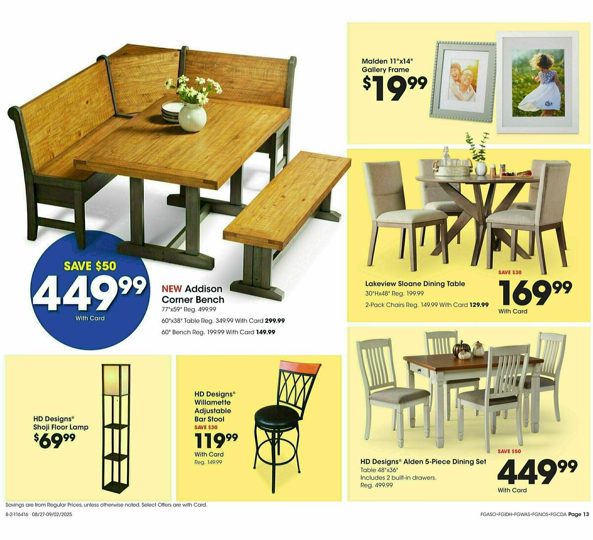 Fred Meyer Home & Apparel Weekly Ad from August 27