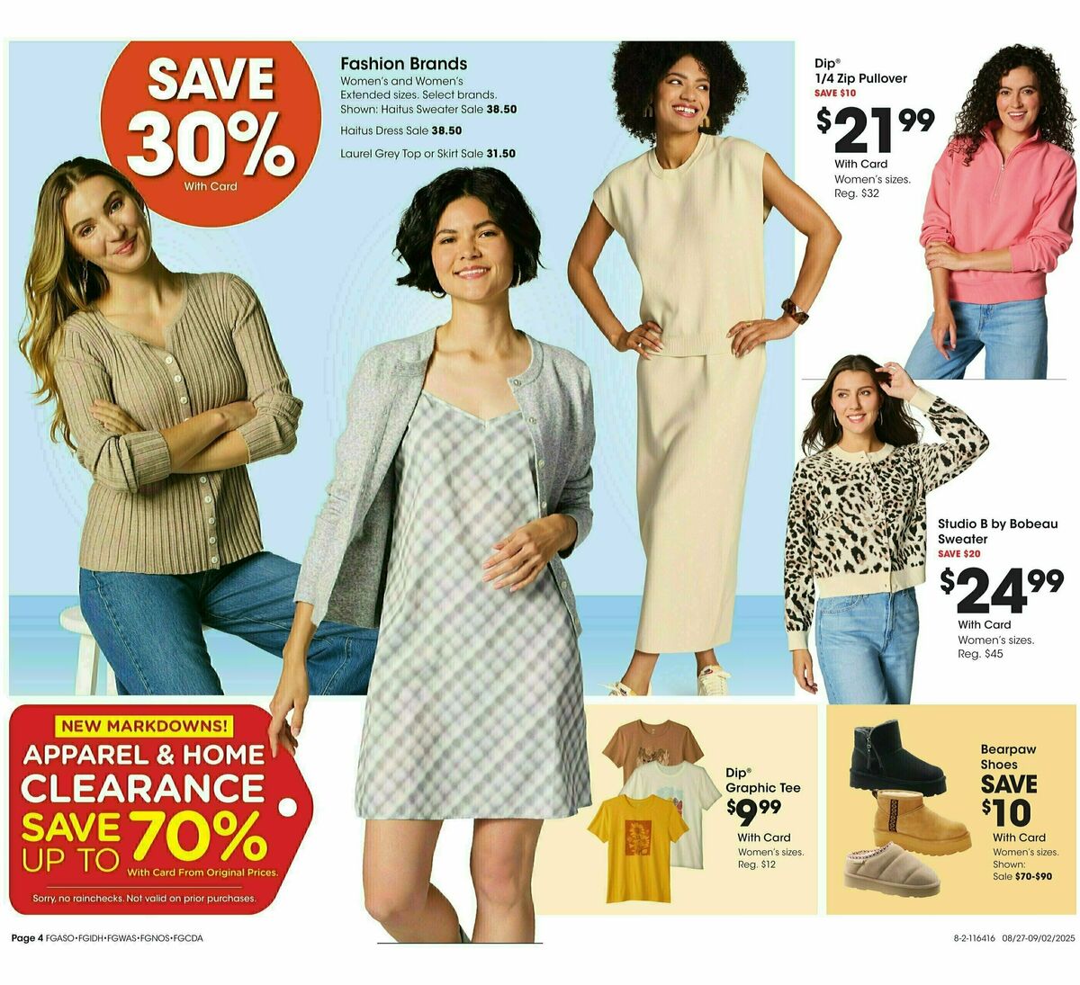 Fred Meyer Home & Apparel Weekly Ad from August 27