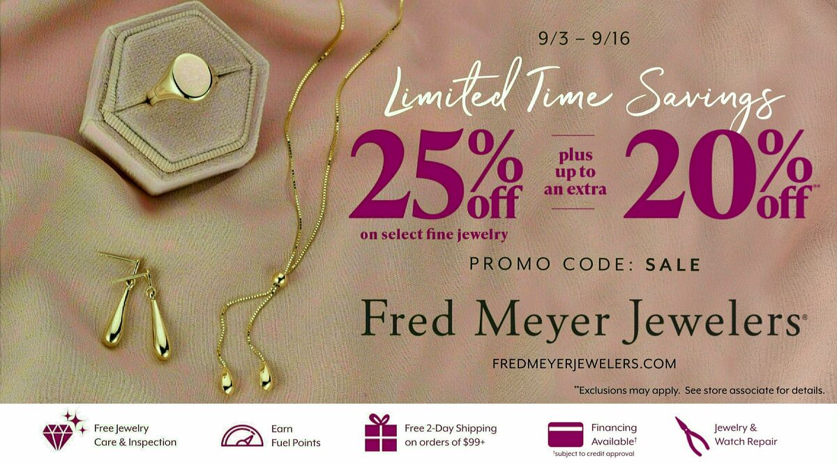 Fred Meyer Home & Apparel Weekly Ad from September 3