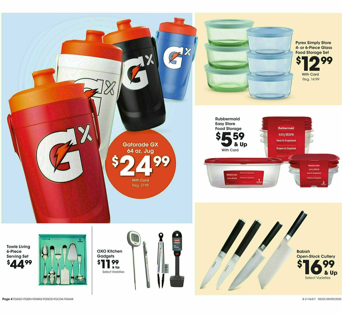 Fred Meyer Home & Apparel Weekly Ad from September 3