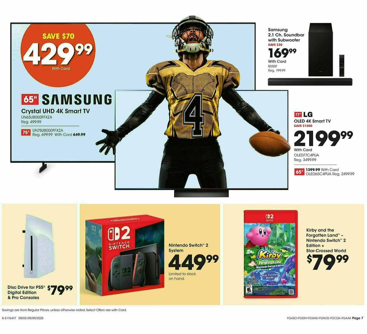 Fred Meyer Home & Apparel Weekly Ad from September 3