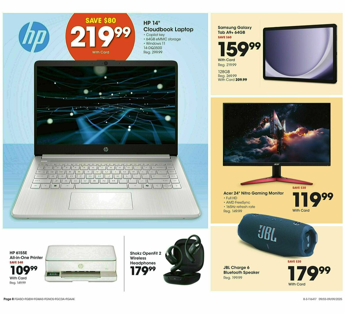 Fred Meyer Home & Apparel Weekly Ad from September 3