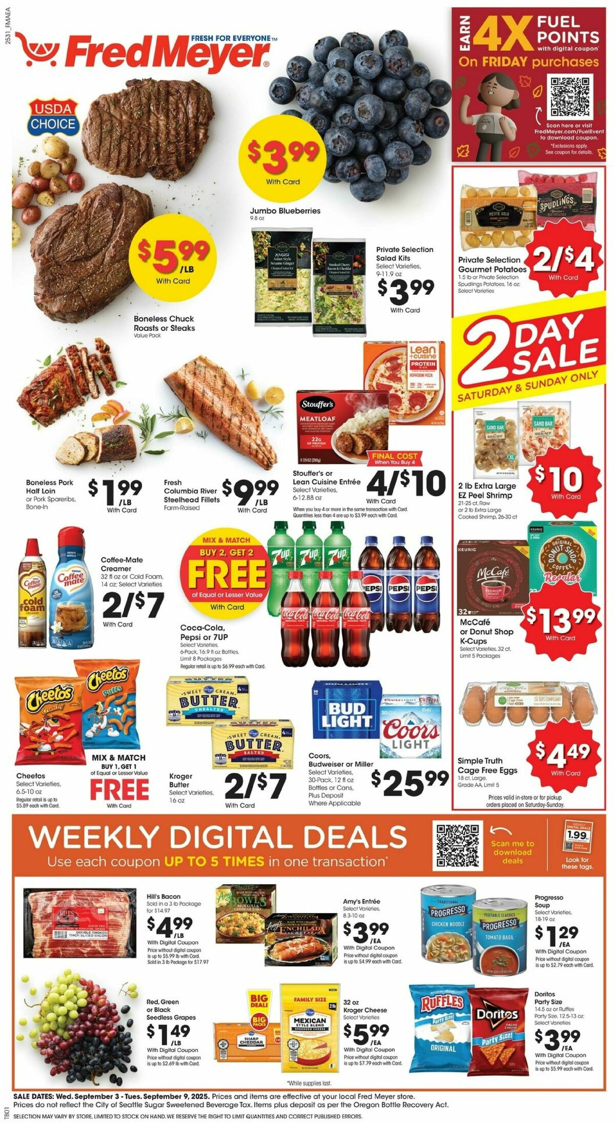 Fred Meyer Weekly Ad from September 3