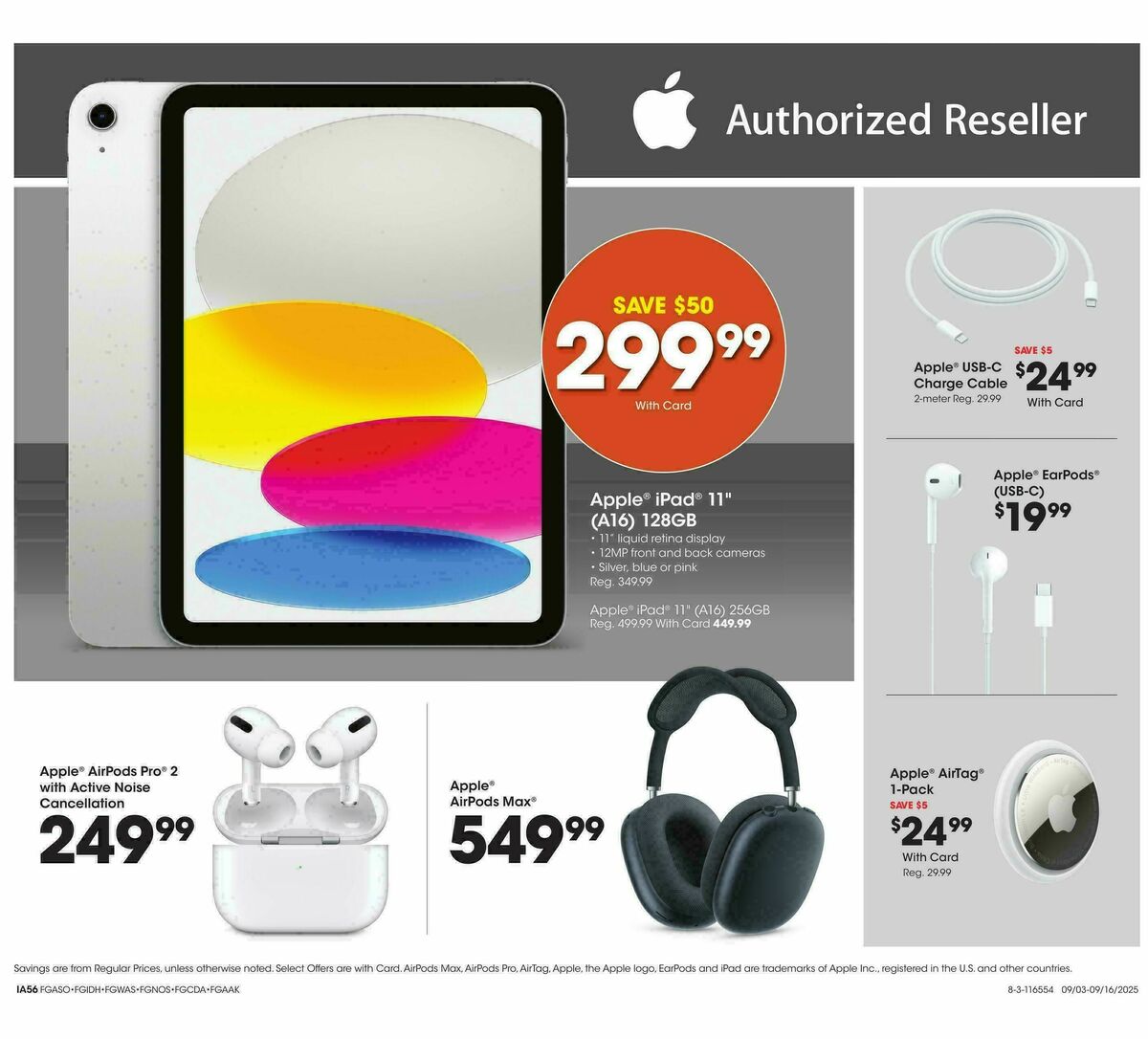 Fred Meyer Home & Apparel Weekly Ad from September 10