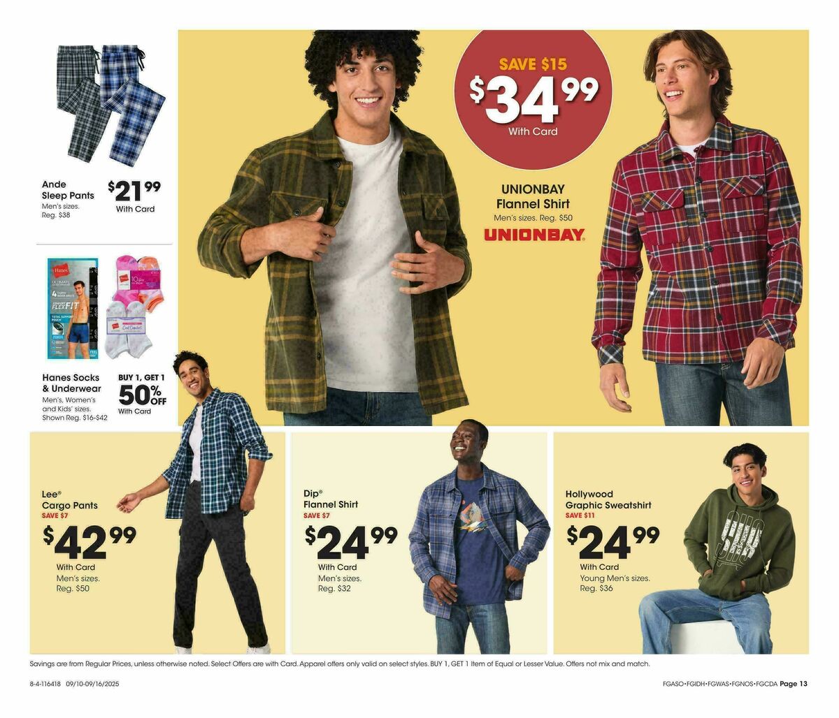 Fred Meyer Home & Apparel Weekly Ad from September 10