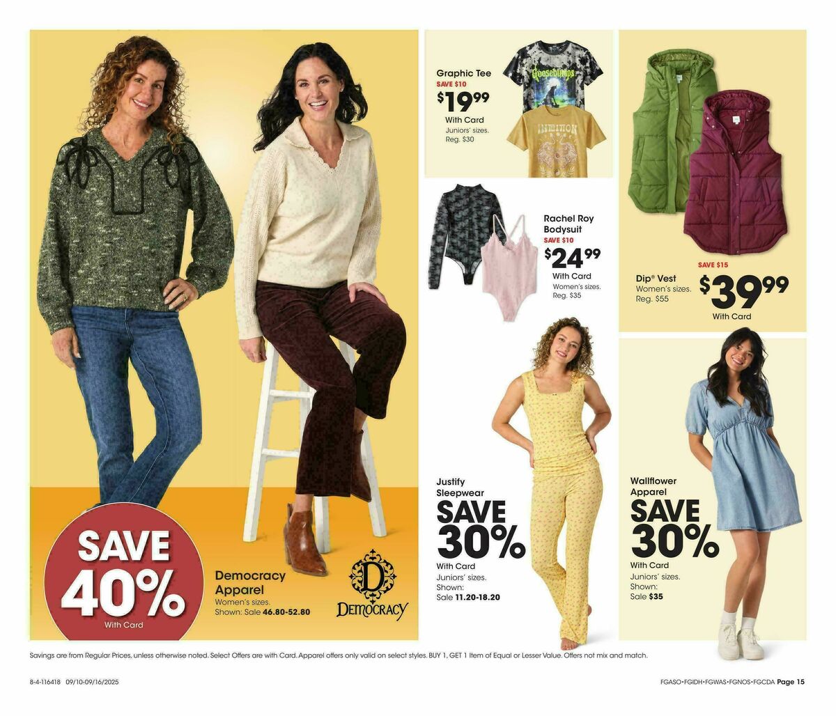 Fred Meyer Home & Apparel Weekly Ad from September 10