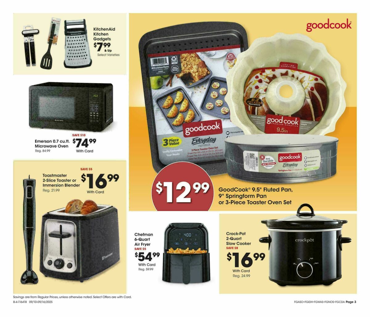 Fred Meyer Home & Apparel Weekly Ad from September 10
