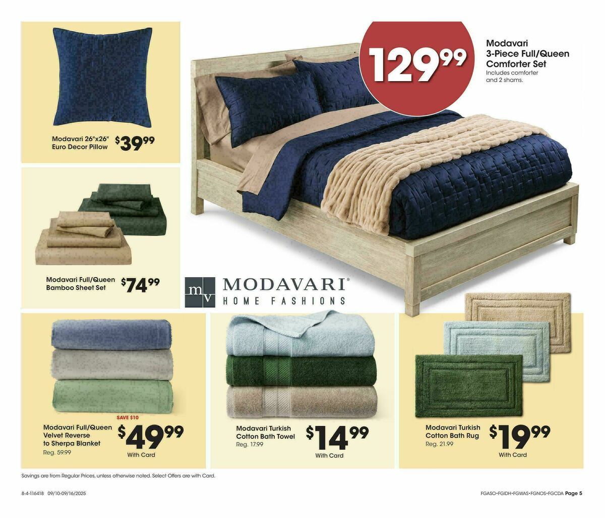 Fred Meyer Home & Apparel Weekly Ad from September 10