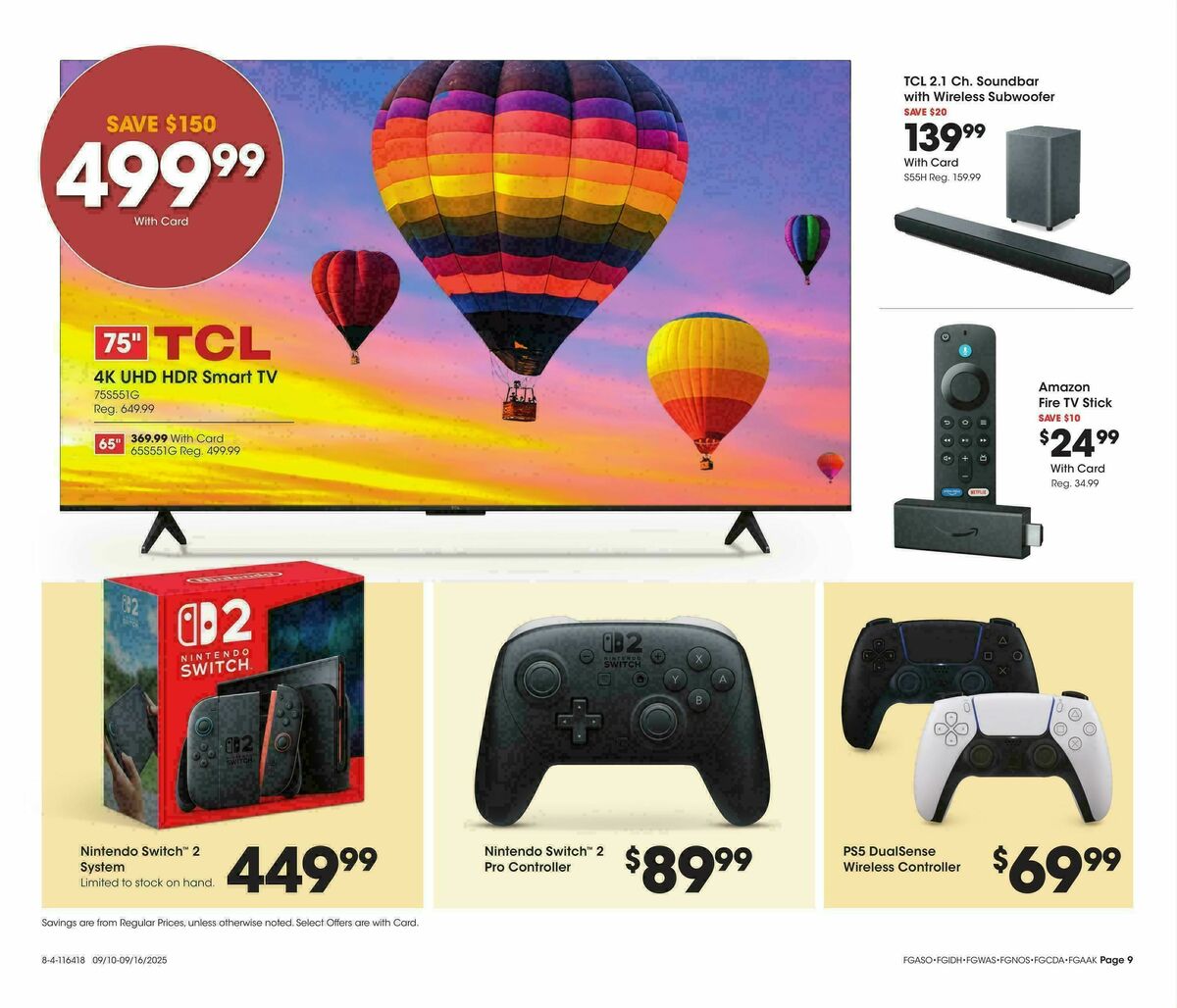 Fred Meyer Home & Apparel Weekly Ad from September 10