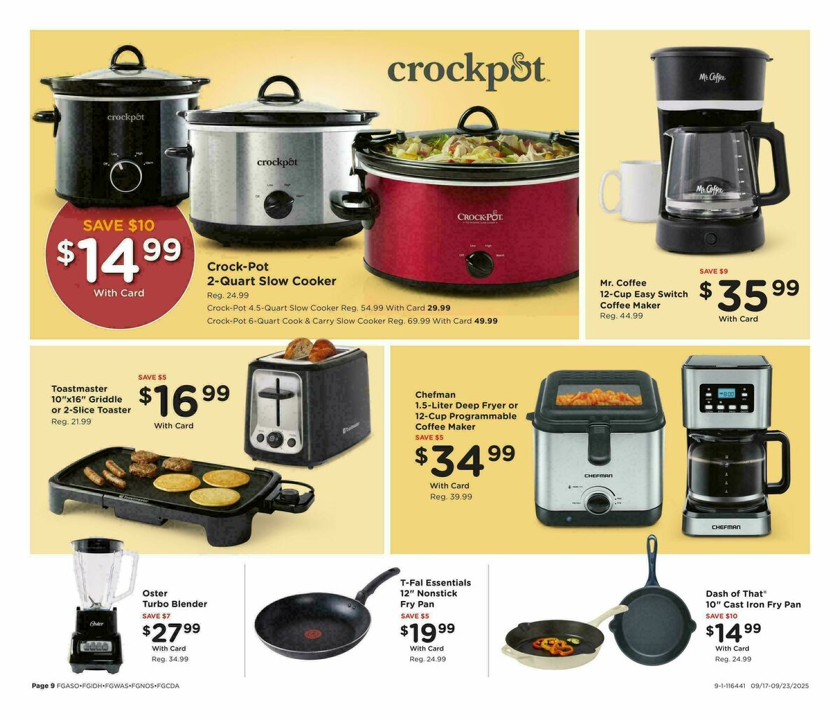 Fred Meyer Home & Apparel Weekly Ad from September 17