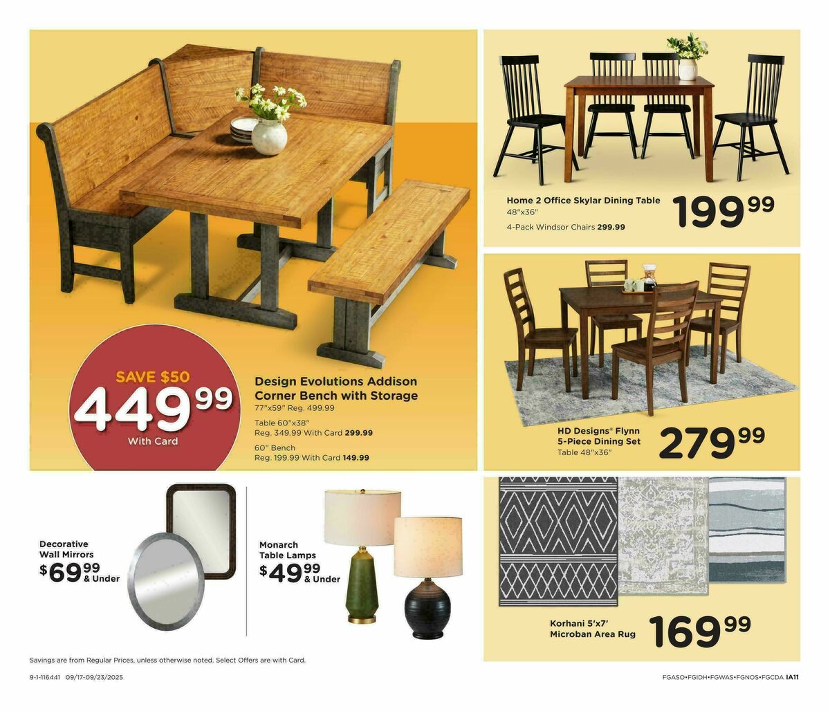 Fred Meyer Home & Apparel Weekly Ad from September 17