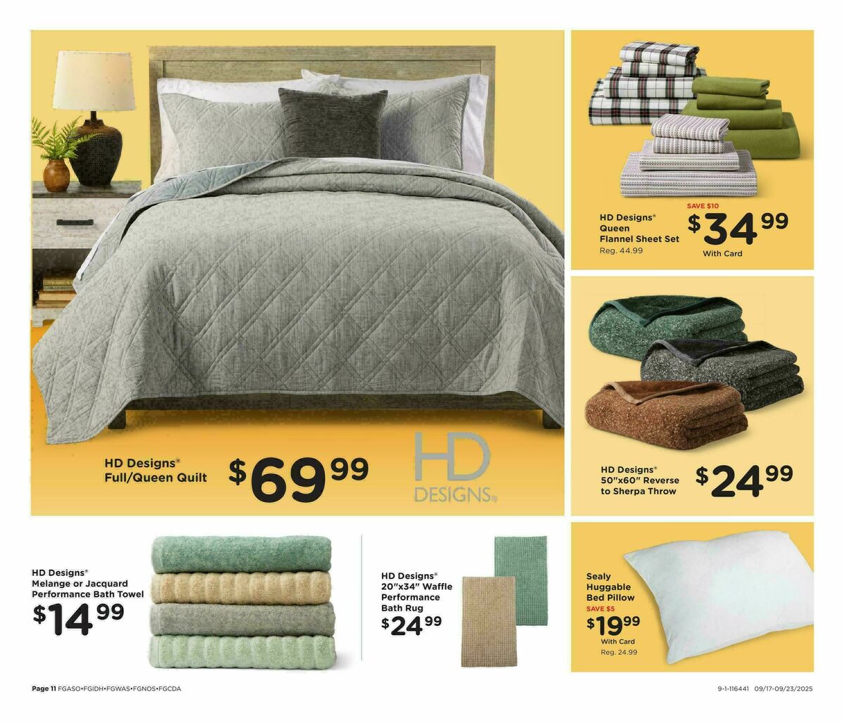 Fred Meyer Home & Apparel Weekly Ad from September 17