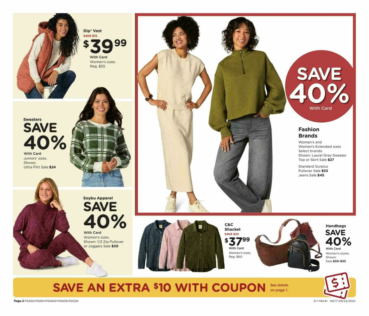 Fred Meyer Home & Apparel Weekly Ad from September 17