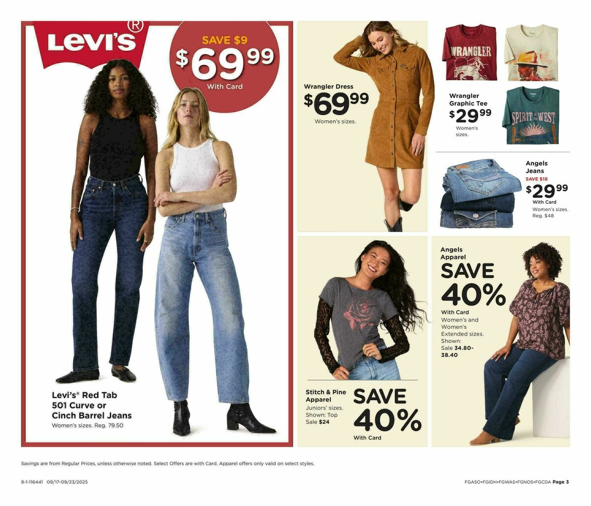 Fred Meyer Home & Apparel Weekly Ad from September 17