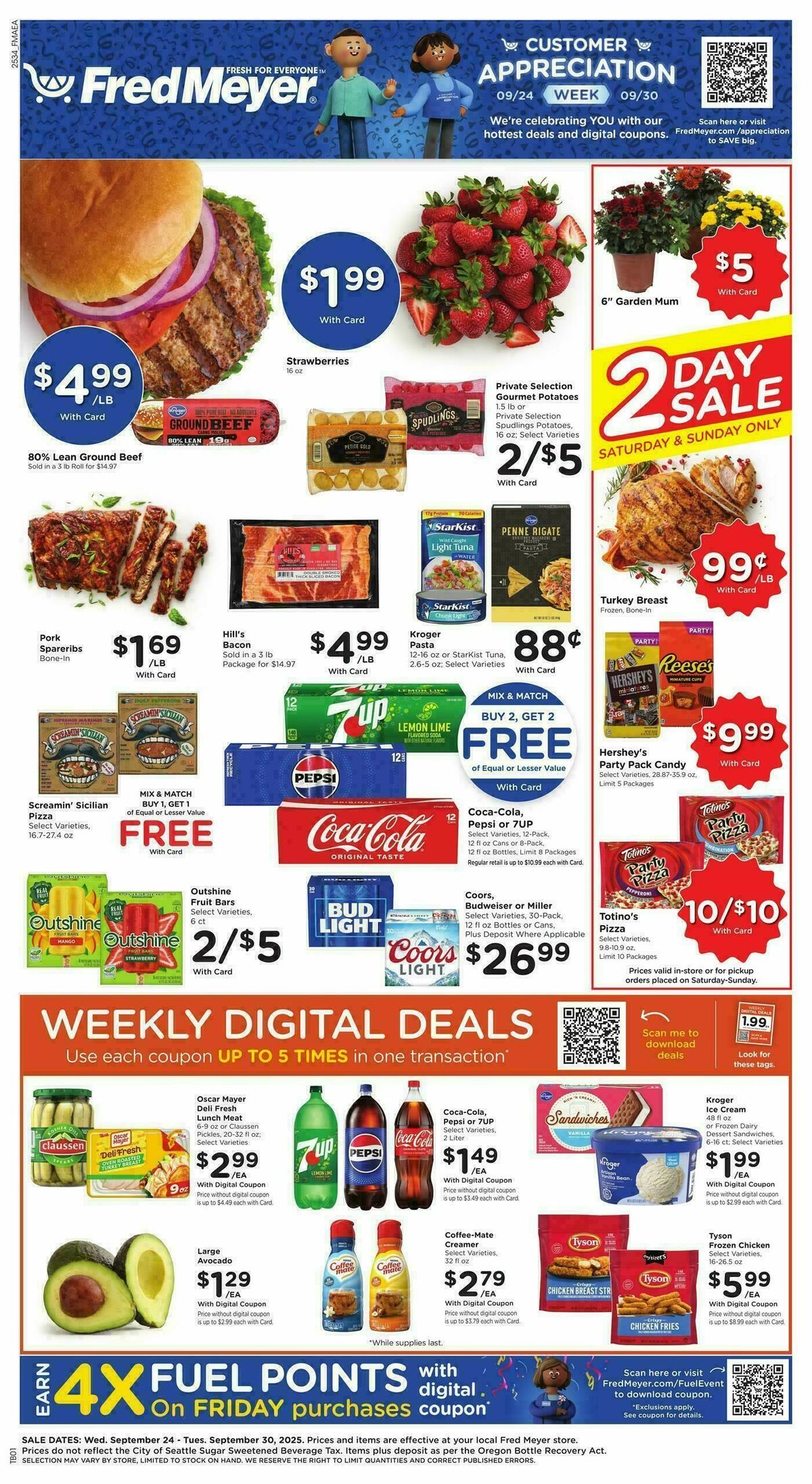 Fred Meyer Weekly Ad from September 24