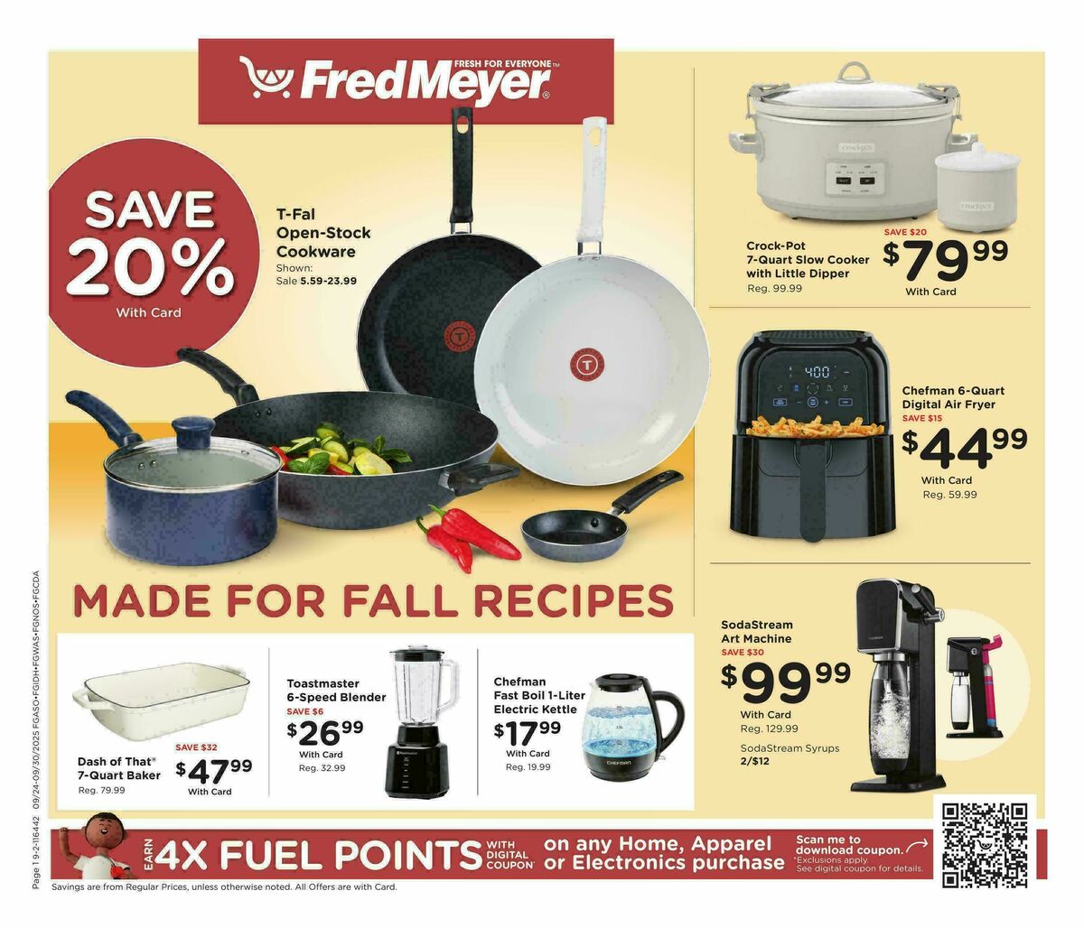 Fred Meyer Home & Apparel Weekly Ad from September 24