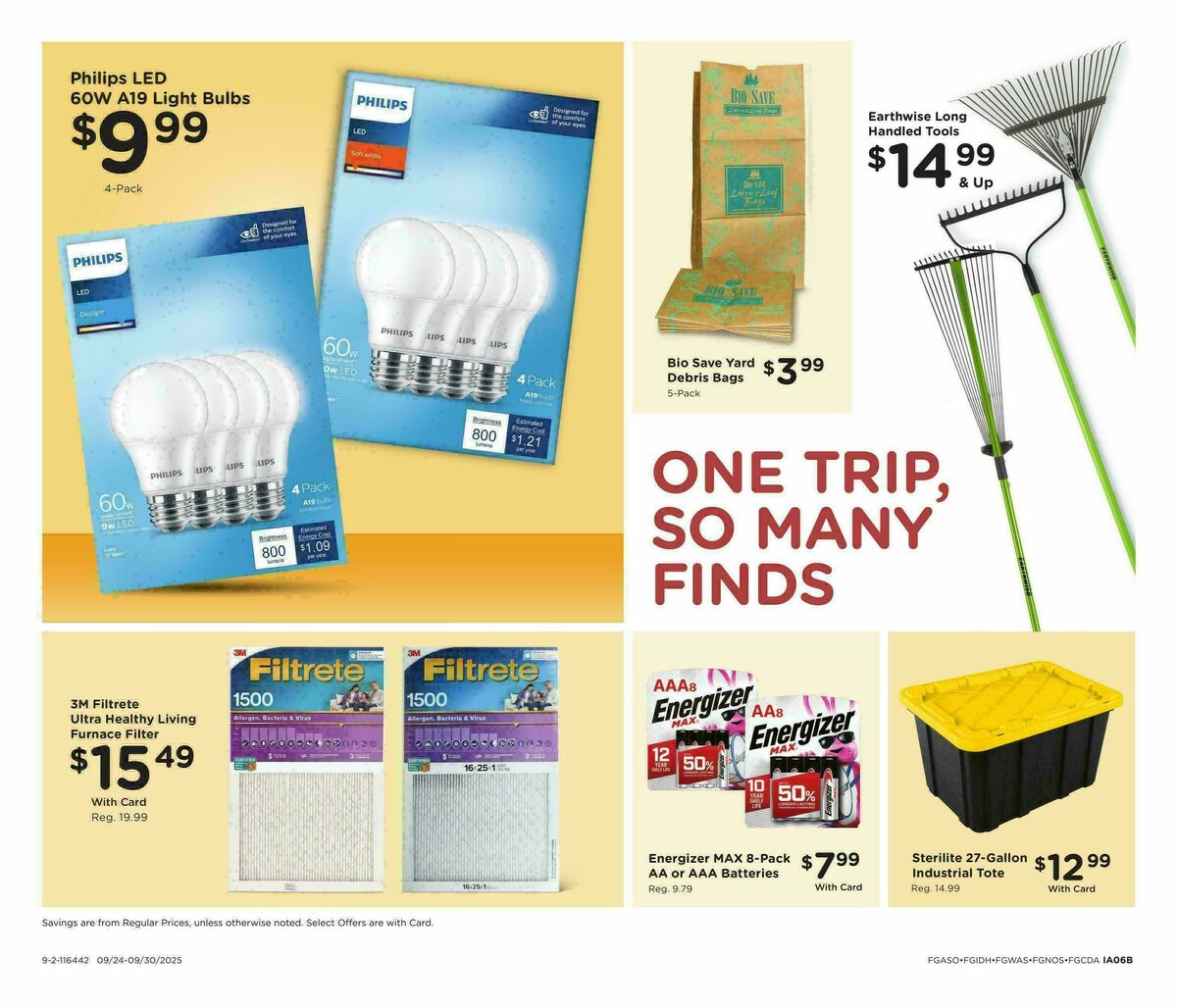 Fred Meyer Home & Apparel Weekly Ad from September 24