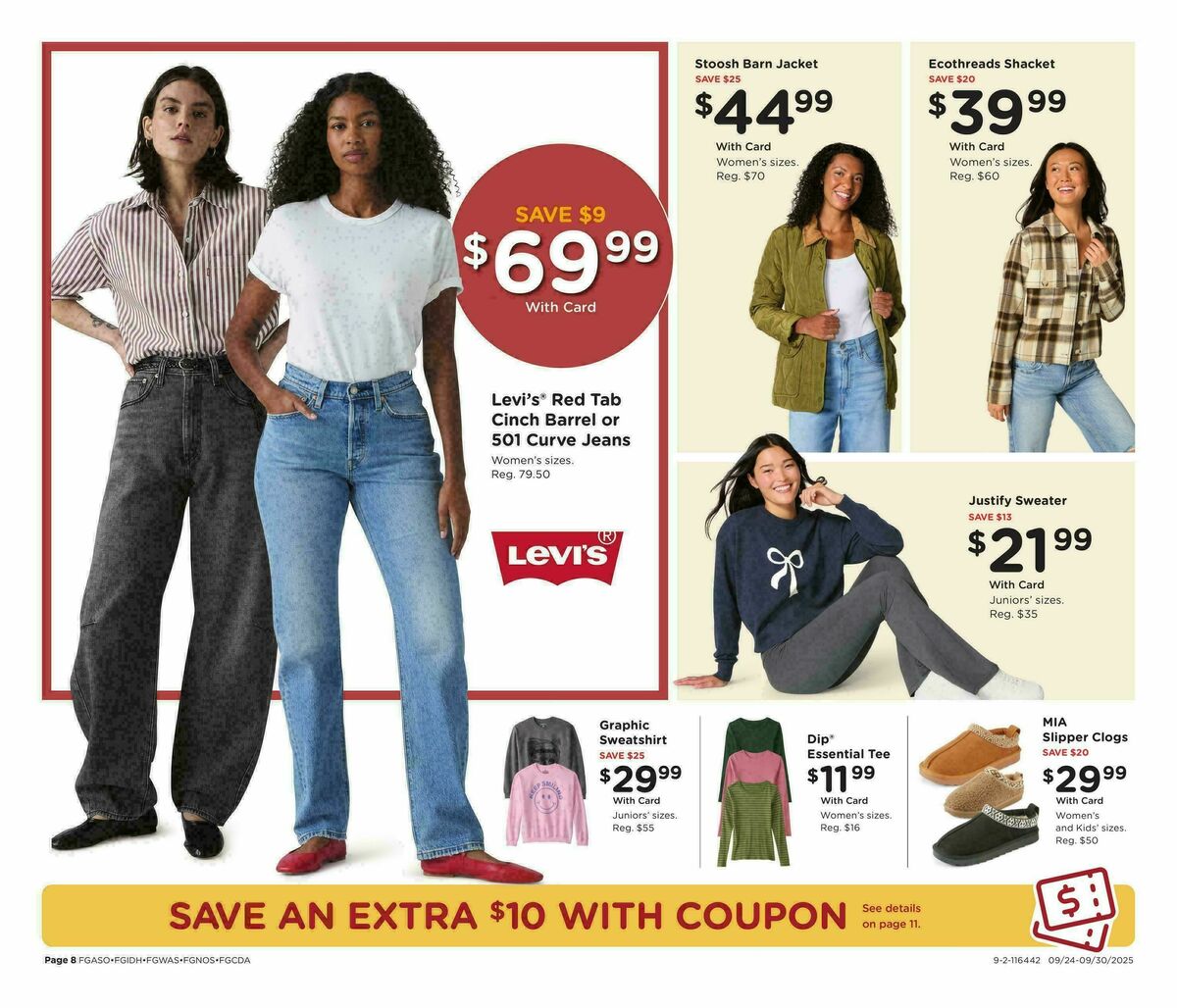 Fred Meyer Home & Apparel Weekly Ad from September 24