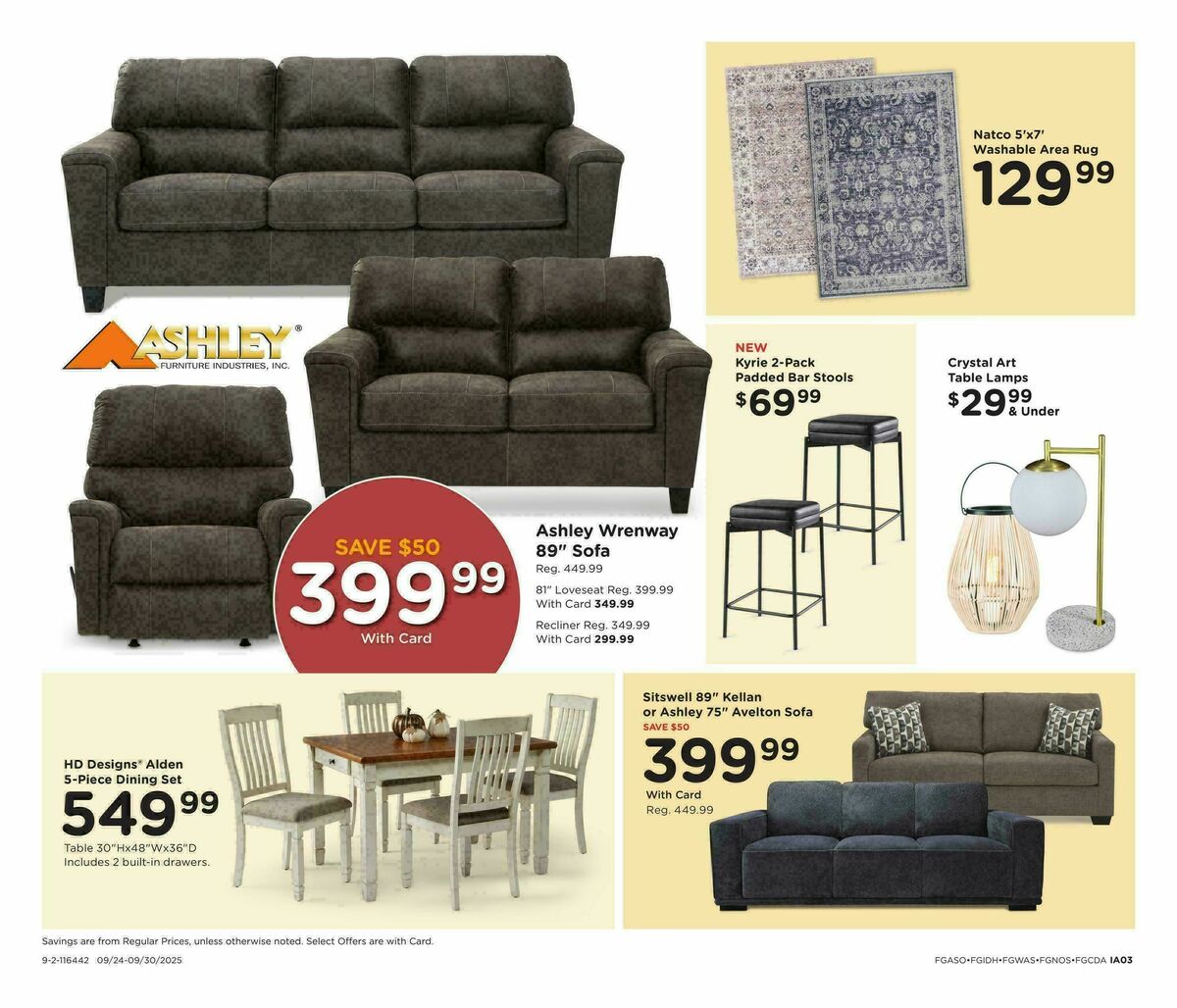 Fred Meyer Home & Apparel Weekly Ad from September 24
