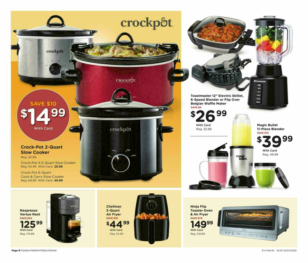 Fred Meyer Home & Apparel Weekly Ad from October 1
