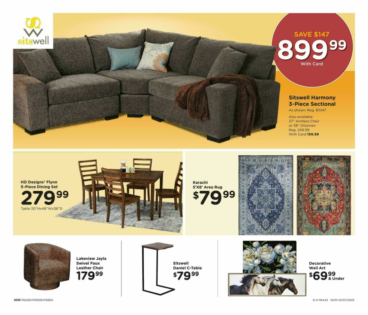 Fred Meyer Home & Apparel Weekly Ad from October 1