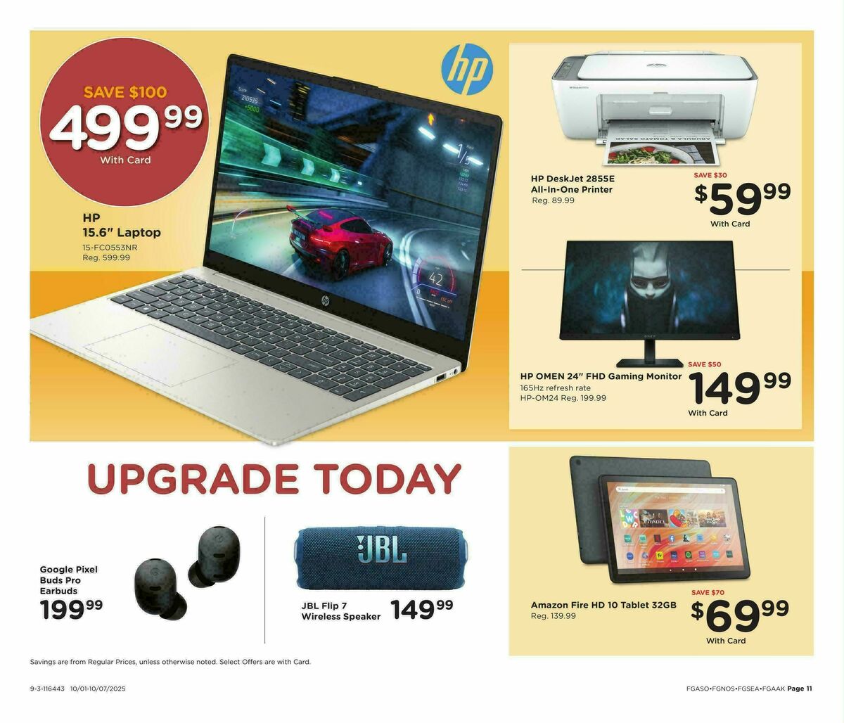 Fred Meyer Home & Apparel Weekly Ad from October 1