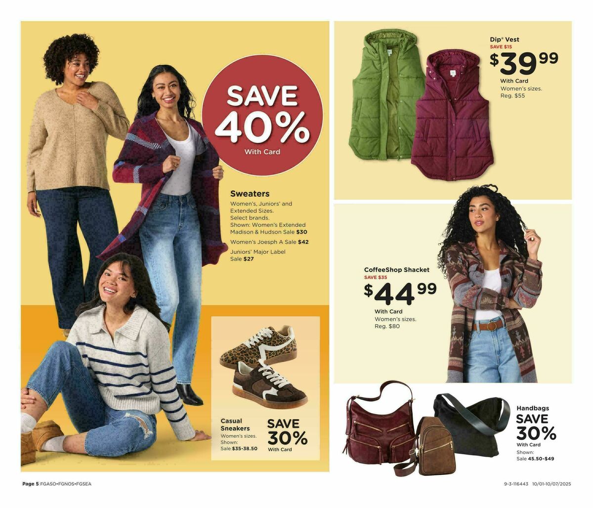 Fred Meyer Home & Apparel Weekly Ad from October 1