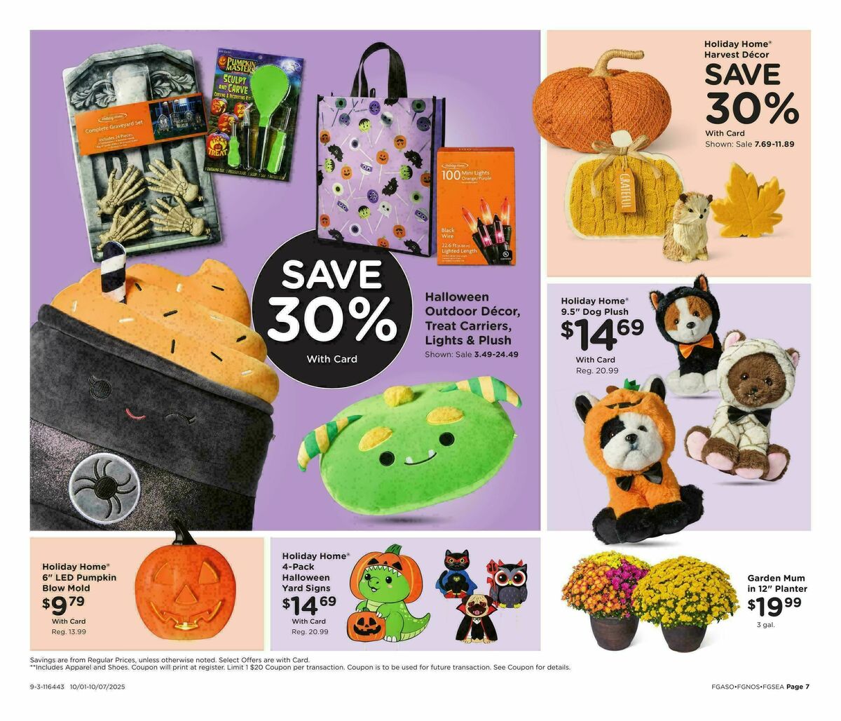 Fred Meyer Home & Apparel Weekly Ad from October 1