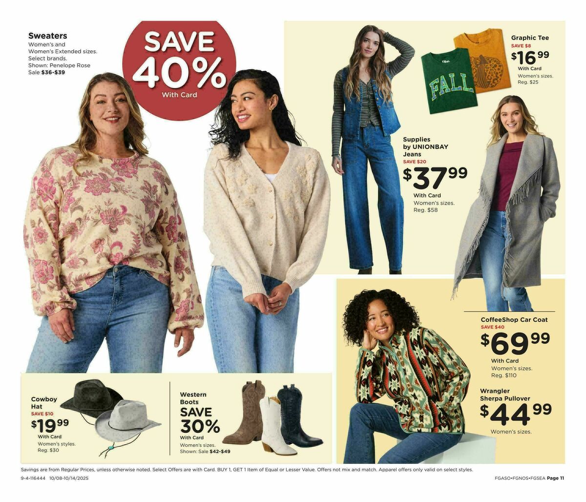 Fred Meyer Home & Apparel Weekly Ad from October 8