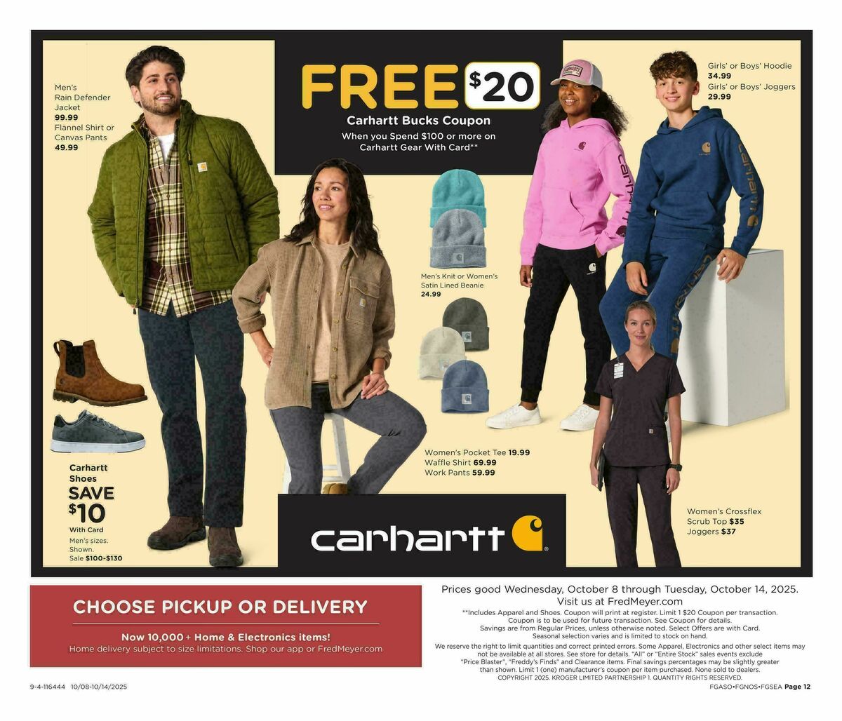 Fred Meyer Home & Apparel Weekly Ad from October 8