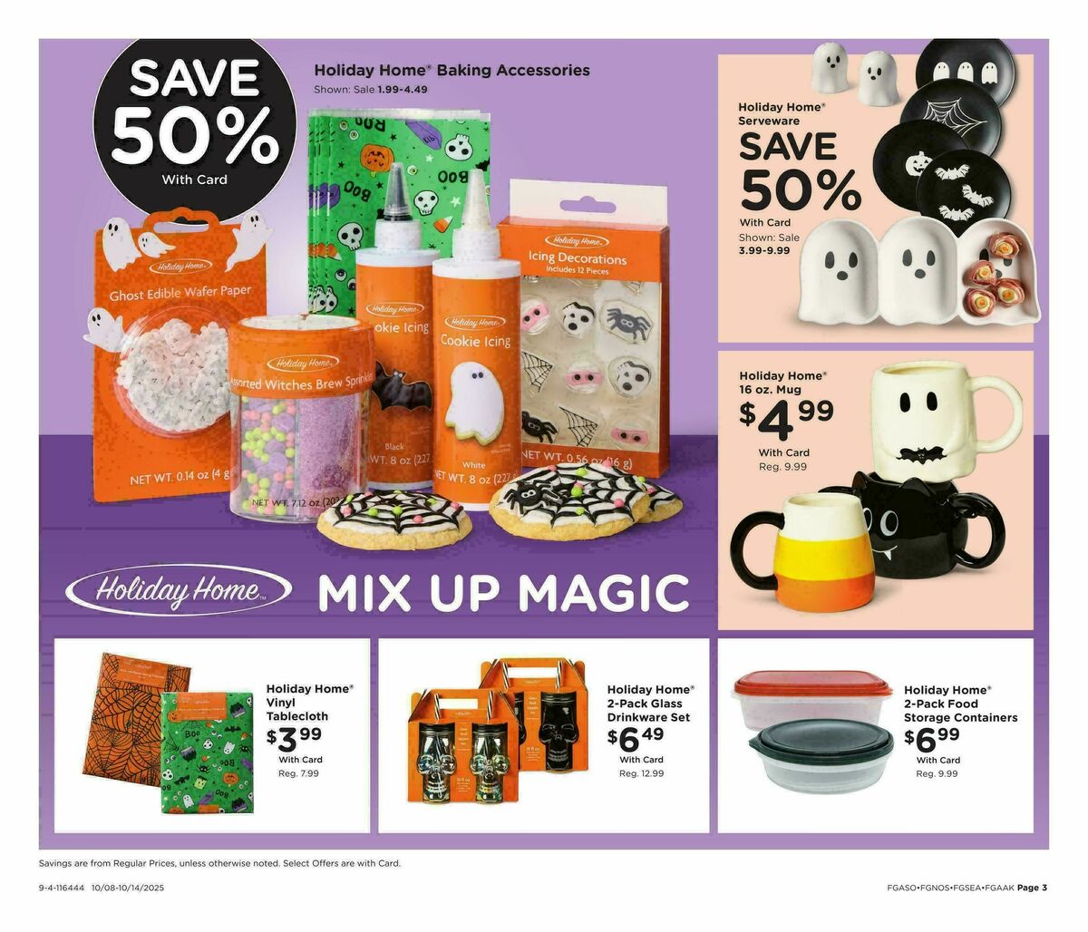Fred Meyer Home & Apparel Weekly Ad from October 8